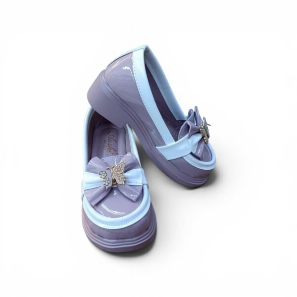 Kids Chunky Platform Loafers – Purple