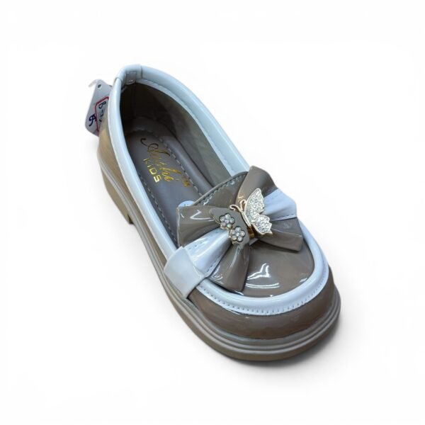Kids Chunky Platform Loafers – Brown