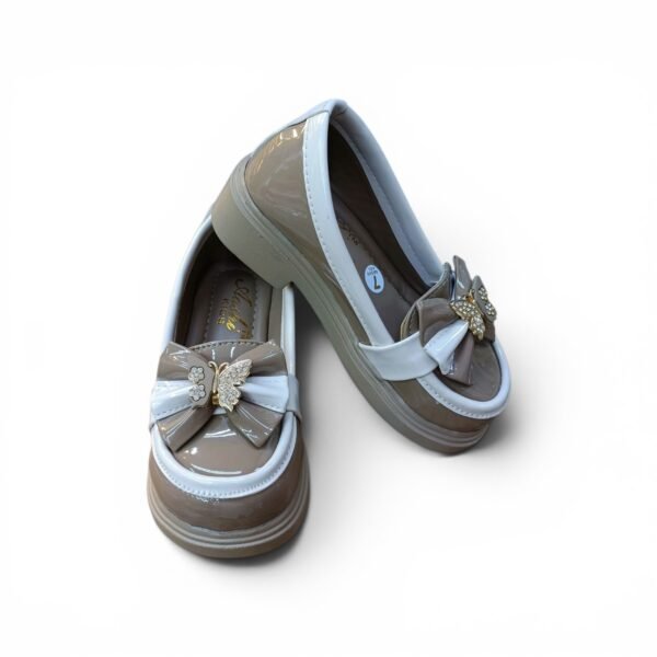 Kids Chunky Platform Loafers – Brown