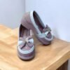Kids Chunky Platform Loafers – Dark Pink