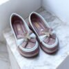 Kids Chunky Platform Loafers – Dark Pink