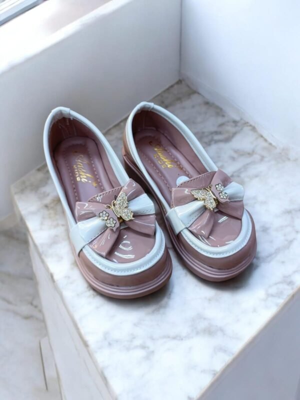 Kids Chunky Platform Loafers – Dark Pink