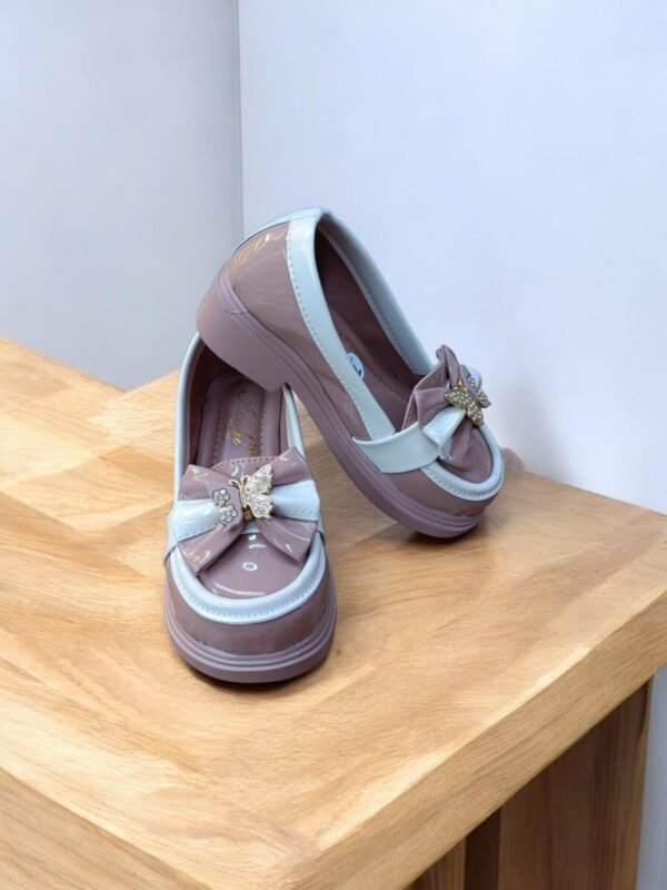 Kids Chunky Platform Loafers – Dark Pink