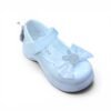 Girls Classic Bunny Bow Ballerina Shoes – White