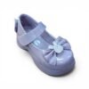 Girls Classic Bunny Bow Ballerina Shoes – Purple