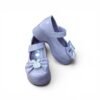 Girls Classic Bunny Bow Ballerina Shoes – Purple