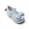 Girls Classic Bunny Bow Ballerina Shoes – Cream