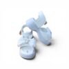 Girls Pearl Bunny Bow Platform Sandals – White