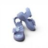 Girls Pearl Bunny Bow Platform Sandals – Purple