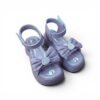 Girls Pearl Bunny Bow Platform Sandals – Purple