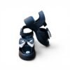 Girls Black Bow Platform Sandals