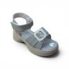 Girls Beige Rhinestone Wedge Sandals