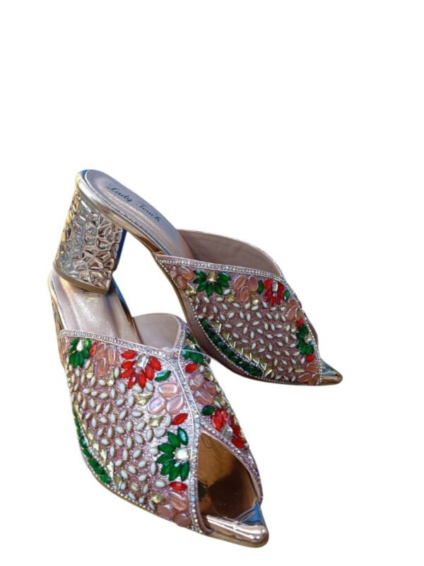 WhatsApp Image 2026-06-06 at 12.14.39 AM (1) Women's Embellished Kitten-Heeled Sandals – Multicolor Stone