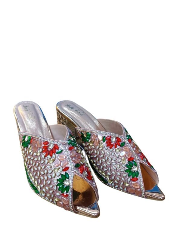 WhatsApp Image 2026-06-06 at 12.14.39 AM (2) Women's Embellished Kitten-Heeled Sandals – Multicolor Stone