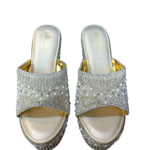 WhatsApp Image 2026-06-07 at 12.54.53 PM Pearl & Rhinestone Embellished Platform Mule Heels – Champagne Gold | 4 Inch Block Heel