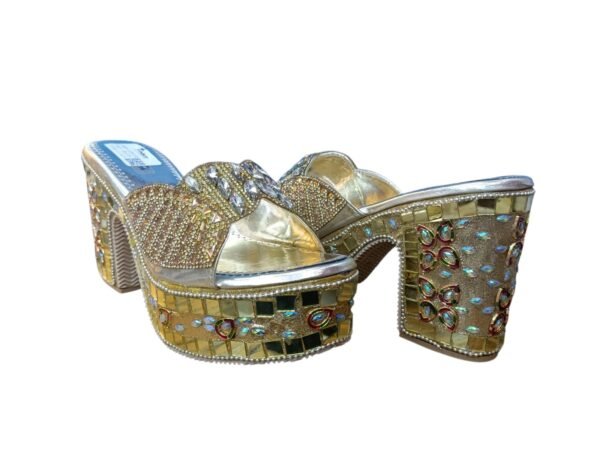 WhatsApp Image 2026-06-08 at 6.17.55 PM3 Lady Touch Golden Stone Work Platform Wedge Heels for Women – 4 Inch Party Wear Sandals