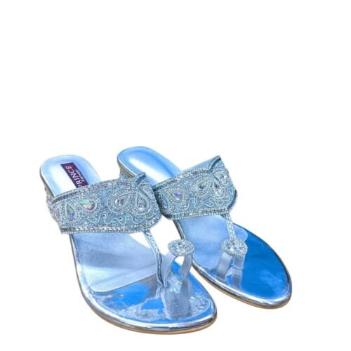 WhatsApp Image 2026-06-10 at 3.03.19 PM Women's Sky Blue Partywear Heels with Embroidery & Rhinestone Embellishments