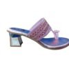 WhatsApp Image 2026-06-10 at 6.03.18 PM (1) Women's Metallic Pink Embellished Heels with Pink & Gold Strap Detailing – 2 Inch Heel