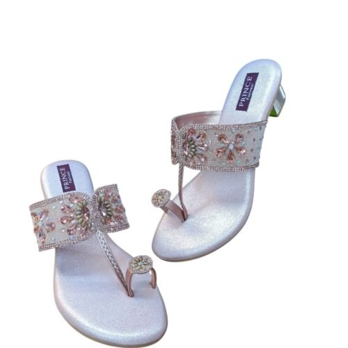 WhatsApp Image 2026-06-10 at 7.34.28 PM (2) Rose Gold Glitter Sandals with Gem-Embellished Strap – 1.5 Inch Heel