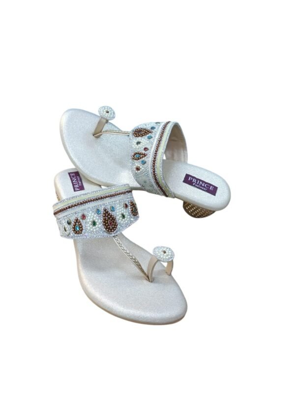 WhatsApp Image 2026-06-10 at 8.45.30 PM Rich Lady White Beaded & Stone Embellished Block Heel Sandals – 1.5 Inch Heel